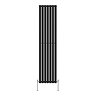 Metro Vertical Radiator - Matt Black - Single Panel (1800mm High) 413mm Wide