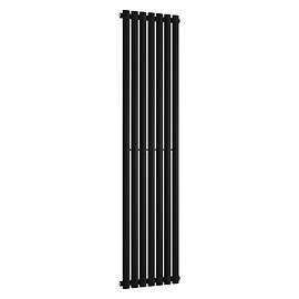 Metro Vertical Radiator - Matt Black - Single Panel (1800mm High) 413mm Wide