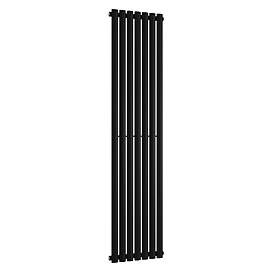 Metro Vertical Radiator - Matt Black - Single Panel (1800mm High) 413mm Wide
