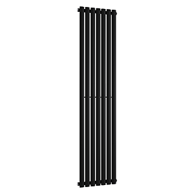 Metro Vertical Radiator - Matt Black - Single Panel (1800mm High) 413mm Wide