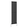 Metro Vertical Radiator - Matt Black - Single Panel (1800mm High) 472mm Wide