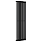 Metro Vertical Radiator - Matt Black - Single Panel (1800mm x 472mm)