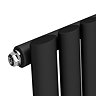 Metro Vertical Radiator - Matt Black - Single Panel (1800mm High) 590mm Wide