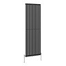 Metro Vertical Radiator - Matt Black - Single Panel (1800mm High) 590mm Wide