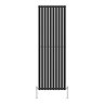 Metro Vertical Radiator - Matt Black - Single Panel (1800mm High) 590mm Wide