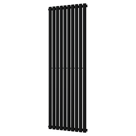 Metro Vertical Radiator - Matt Black - Single Panel (1800mm High) 590mm Wide