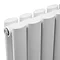 Metro Vertical Radiator - White - Double Panel (1600mm High) 354mm Wide