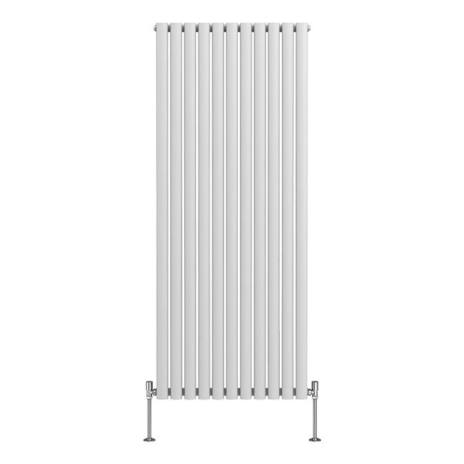 Metro Vertical Radiator - White - Double Panel (1600mm High) 649mm Wide