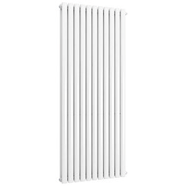 Metro Vertical Radiator - White - Double Panel (1600mm High) 649mm Wide