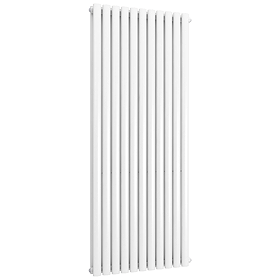 Metro Vertical Radiator - White - Double Panel (1600mm High) 649mm Wide