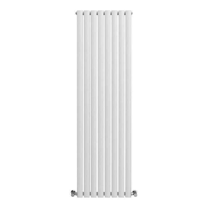 Metro Vertical Radiator - White - Double Panel (1600mm High) 472mm Wide