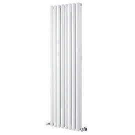 Metro Vertical Radiator - White - Double Panel (1600mm High) 472mm Wide