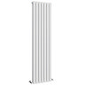 Metro Vertical Radiator - White - Double Panel (1600mm High)  Standard Large Image