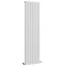 Metro Vertical Radiator - White - Double Panel (1600mm High)  Standard Large Image