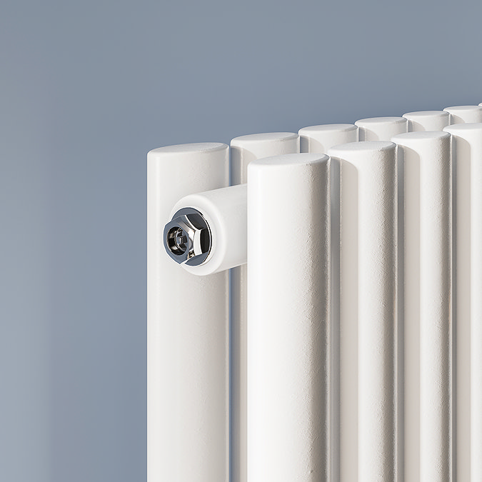 Metro Vertical Radiator - White - Double Panel (1600mm High) 413mm Wide