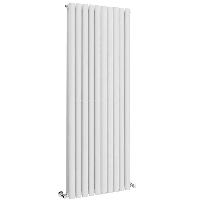 Metro Vertical Radiator - White - Double Panel (1600mm High) 590mm Wide