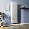 Metro Vertical Radiator - White - Double Panel (1600mm High) 590mm Wide