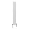 Metro Vertical Radiator - White - Double Panel (1800mm High) 295mm Wide
