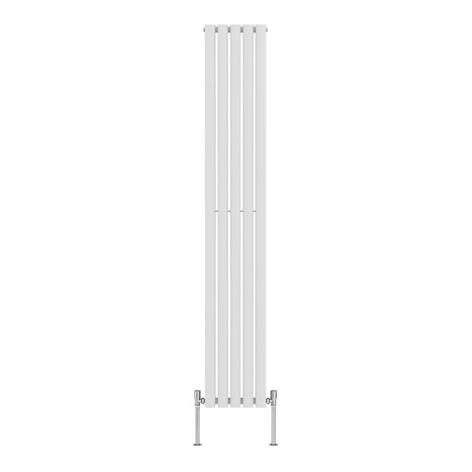 Metro Vertical Radiator - White - Double Panel (1800mm High) 295mm Wide