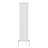 Metro Vertical Radiator - White - Double Panel (1800mm High) 413mm Wide