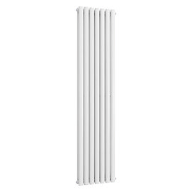 Metro Vertical Radiator - White - Double Panel (1800mm High) 413mm Wide