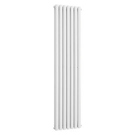 Metro Vertical Radiator - White - Double Panel (1800mm High) 413mm Wide