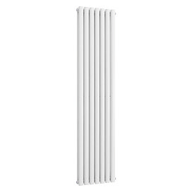 Metro Vertical Radiator - White - Double Panel (1800mm High) 413mm Wide