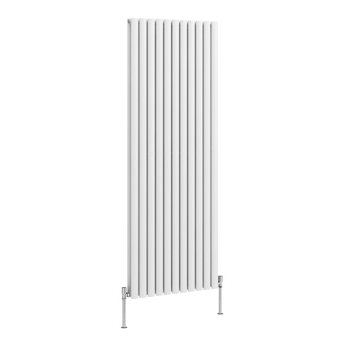 Metro Vertical Radiator - White - Double Panel (1800mm High) 649mm Wide