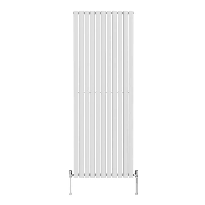 Metro Vertical Radiator - White - Double Panel (1800mm High) 649mm Wide