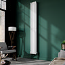 Metro Vertical Radiator - White - Double Panel (1800x236mm)