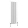 Metro Vertical Radiator - White - Double Panel (1800mm High) 590mm Wide