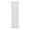 Metro Vertical Radiator - White - Double Panel (1800mm High)  Feature Large Image