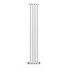 Metro Vertical Radiator - White - Single Panel (1600mm High) 236mm Wide