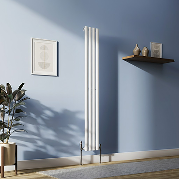 Metro Vertical Radiator - White - Single Panel (1600x236mm)