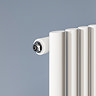 Metro Vertical Radiator - White - Single Panel (1600mm High) 472mm Wide