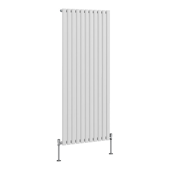 Metro Vertical Radiator - White - Single Panel (1600mm High) 649mm Wide