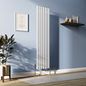 Metro Vertical Radiator - White - Single Panel (1600mm High) 413mm Wide