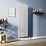 Metro Vertical Radiator - White - Single Panel (1600mm High) 590mm Wide
