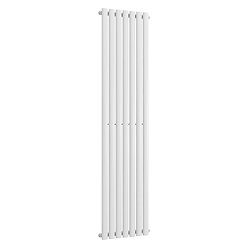 Metro Vertical Radiator - White - Single Panel (1800mm High) 413mm Wide