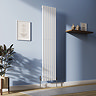 Metro Vertical Radiator - White - Single Panel (1800mm High) 413mm Wide