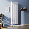 Metro Vertical Radiator - White - Single Panel (1800mm High) 649mm Wide