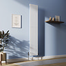 Metro Vertical Radiator - White - Single Panel (1800mm High) 354mm Wide