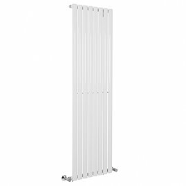 Metro Vertical Radiator - White - Single Panel (1800mm High) 472mm Wide