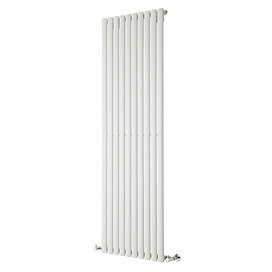 Metro Vertical Radiator - White - Single Panel (1800mm High) 590mm Wide