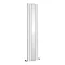 Metro Vertical Radiator with Mirror - White - Double Panel (H1800 x W382mm)  Feature Large Image