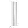 Metro Vertical Radiator with Mirror - White - Double Panel (H1800 x W500mm)  Profile Large Image