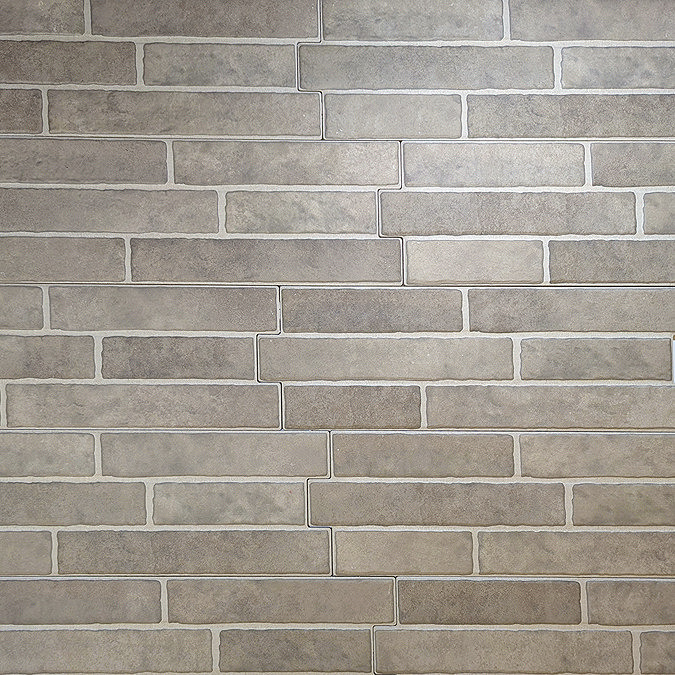 Michigan Grey Rustic Brick Effect Tiles - 170 x 520mm