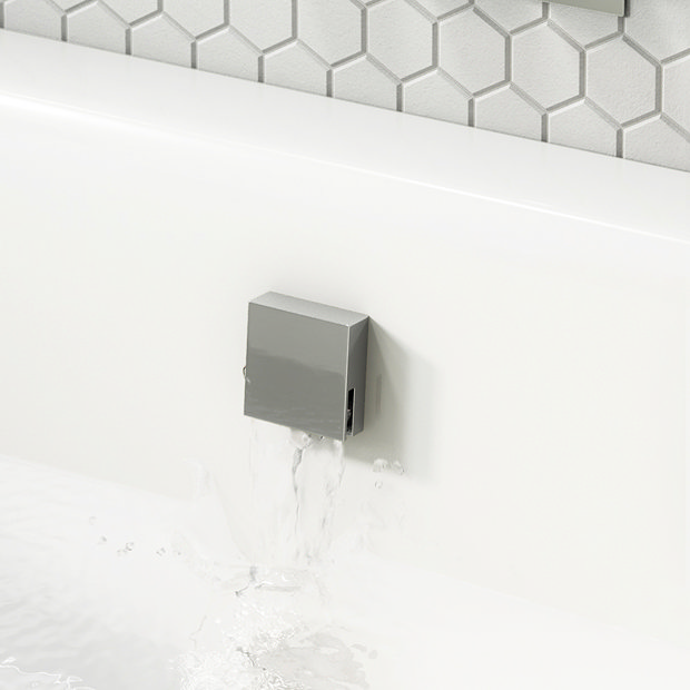 Milan 2 Outlet Shower System (Fixed Shower Head + Overflow Bath Filler)  Newest Large Image