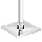 Milan 200 x 200mm Fixed Square Shower Head with Ceiling Mounted Arm Profile Large Image