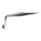 Milan 300 x 300mm Ultra Thin Shower Head with Curved Shower Arm